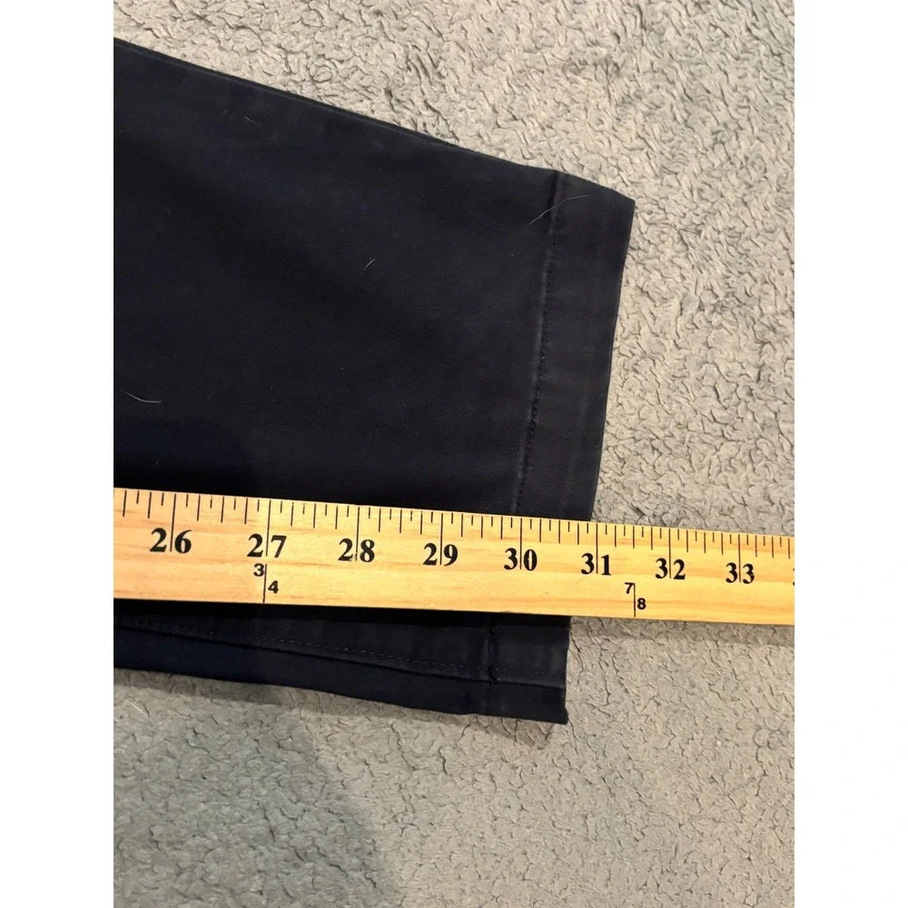 Express Mens 365 Comfort Skinny Chino Pants Navy Blue 36x32 Cotton Blend